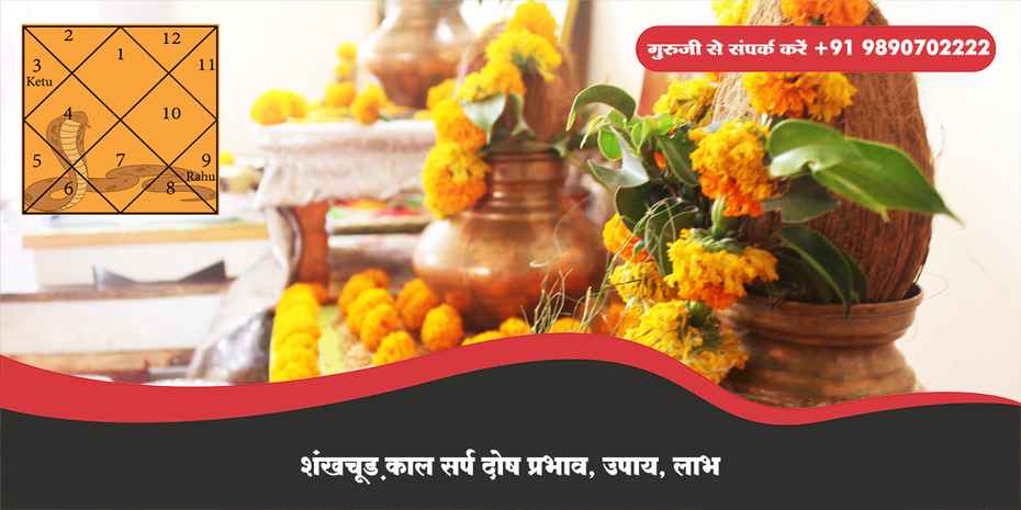 शंखचूड़ काल सर्प दोष प्रभाव, उपाय, लाभ